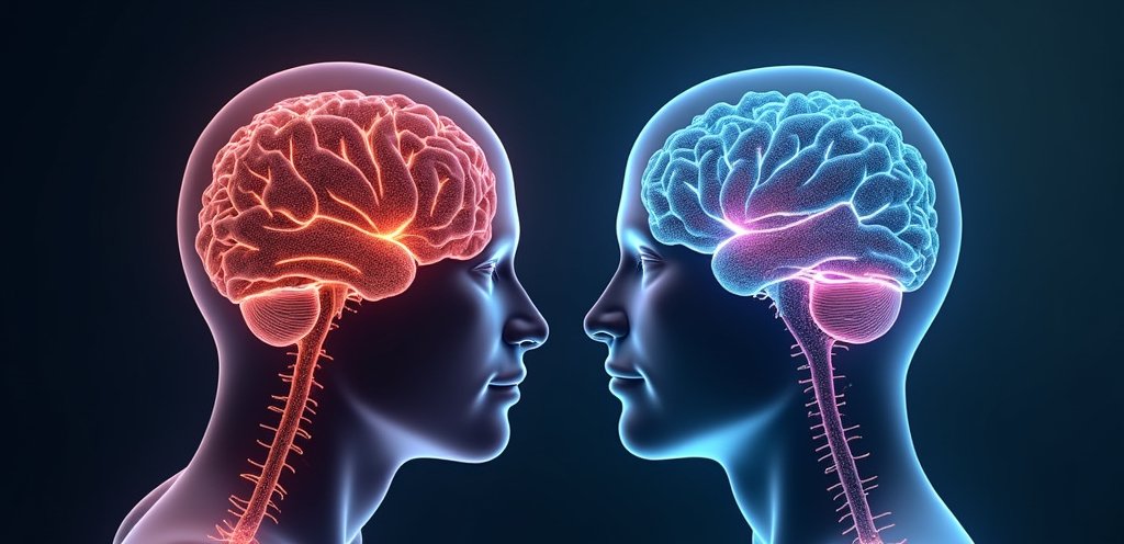 Two brains, scientific hero banner